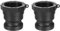 PATIKIL Poly Cam Lock Fittings, 2 Stück Teil A 2-Männlicher Adapter x 2-weibliches NPT-Gewinde Cam Groove Schlaucharmaturen aus Polypropylen, Schwarz