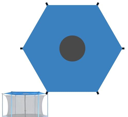 Trampolin Schattenabdeckung, Trampolin-Zeltabdeckung, Anti-UV-Trampolin-Sonnenschutz, wasserdichte Oxford-Trampolin-Überdachung, Outdoor-Trampolin-Oberseite, Trampolin-Sonnenschutzabdeckung, Zubehör