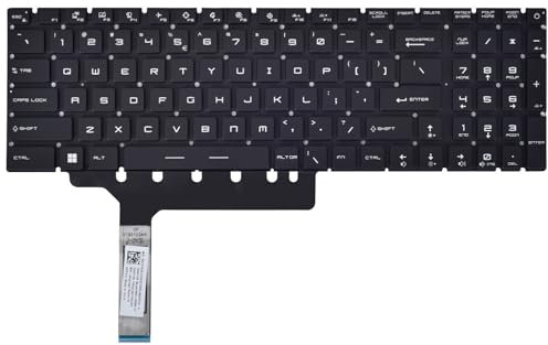 Replacement Keyboard for MSI GP76 Leopard GE76 Raider GS76 Stealth Vector GP76 10UE 10UG 10UH 11UE 11UH 11UG 12UH 12UE MS-17K3 MS-17K2/17K1 Series Laptop with Per-Key RGB Backlit Keyboard US Layout