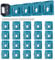 KETTKEL 20 Pack Battery Holder for Makita 18V Battery Mount Wall Mount Dock Holder Fit for BL1860 BL1850 BL1840 BL1830 with 40 Screws