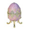 Easter Egg Trinket Box with Hinged Enameled Flower, Vintage Jewelry Box Classic Ornaments, Small Treasure Chest Box Ring Holder, Egg Shaped Jewelry Gift Box for Women