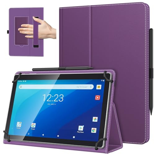 TiMOVO Universal Case for 10.1 Inch Android Tablet, Dark Purple