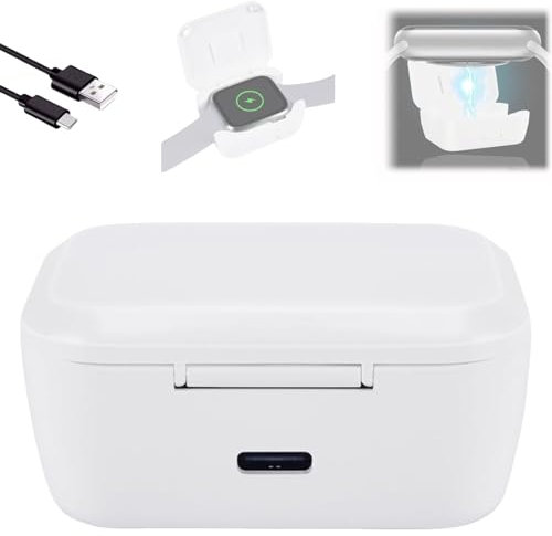 Portable Watch Wireless Charging Bank for Apple Watch Charger, Fast Charging for Iwatch Keychain, Magnetic Wireless Travel Power for 9/8/7/6/Se/5/4/3/2/1(1pc)