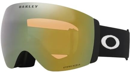 Oakley Flight Deck PRO L Skibrille Matte Black/Prizm Sage Gold & Prizm Iced High-End Skibrille mit XL-Sichtfeld, Glaswechsel & nachhaltigem Design für anspruchsvolle Wintersportler.