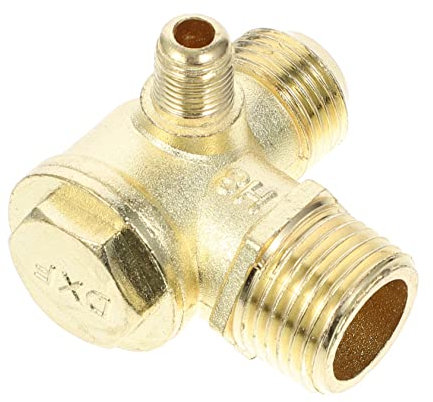 Hemobllo Luftkompressor Rückschlagventil Wege Aus Hochwertigem Korrosionsbeständig Einfach Zu Reinigen Für Luftkompressoren Langlebig Und Zuverlässig Zubehör Für Druckluftanwendungen