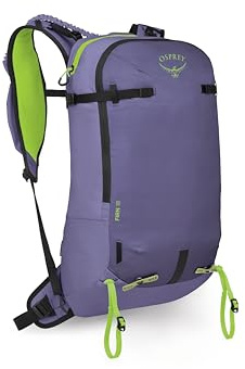 Osprey Firn 18L Ski and Snowboard Backpack - Lightweight Touring Backpack, Euphoria Purple, Medium/Large