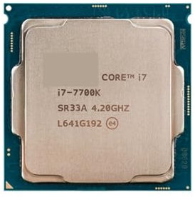 Processore CPU Core i7 7700K quad-core a otto thread da 4,2 GHz, 8 M, 91 W, LGA 1151