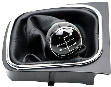 Luotahric 5 Gang Schaltknauf Schalthebel 1K0711113AG | für VW Golf 6 MK5 MK6 Jeta 2005 2006 2007-2014