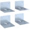 Vicco Wandregal Ghost, hängendes Regal, Silber, 12.5 x 9 cm 4er Set