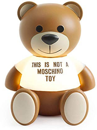 Kartell Toy Moschino Lampada da Tavolo 1.2 W, Tecnopolimero termoplastico verniciato, Marrone, 25x30x24 cm