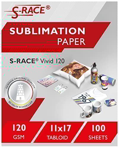 S-RACE Sublimationspapier Vivid 120 11 x 17 (Executive size) Standard (100 Blatt)