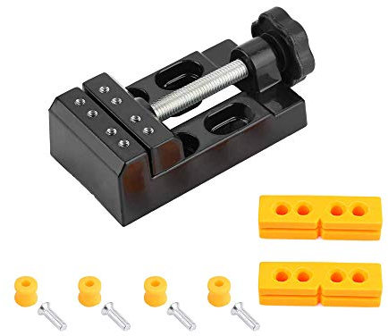 Mordaza para taladro, Tornillo de banco para taladro de columna, Mini Plana Abrazadera Universal, 57mm, Para Joyas, Relojes, Nueces, Talla de Madera
