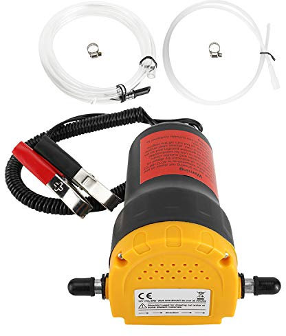 Homtone 12V 60W Bomba Extractora de Aceite, Bomba de Aceite de aspiración Bomba de Transferencia de Aceite y Diésel
