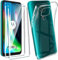 HYMY Coque et 2Pcs Verre trempé Anti Casse Protection Compatible with Moto G9 Play Coke Coque de Protection Compatible with Moto G9 Play étui Housse Protection et protège écran Antichoc,Clear