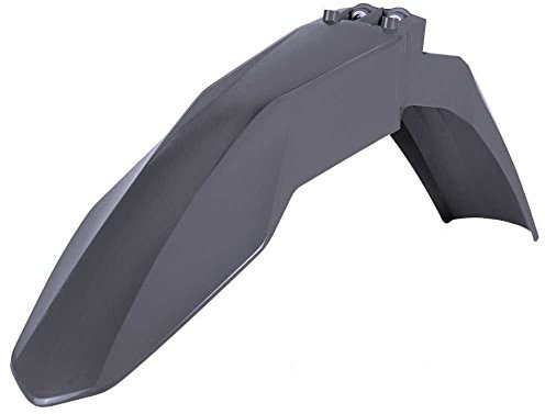 POLISPORT 8557100006 - Schutzblech vorne OEM Replik Kunststoff glänzend langlebig und strapazierfähig passend für GAS GAS Motorräder in der Farbe Nardo Grau
