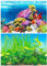 KAIBEIYUAN Aquarium Background Coral Glass Sticker Double-Side Scenery Aquarium Sticker PVC Self Adhesive Sticker for Reptile Box Fish Tank Wall Picture Decoration