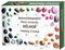 Heilkristall Adventskalender, Weihnachts Adventskalender Rock Mineral, 24 Edelsteine & Kristalle Adventskalender, Steine und Fossilien Kit, Weihnachts-Countdown-Kalender, Geschenkbox Für Kinder
