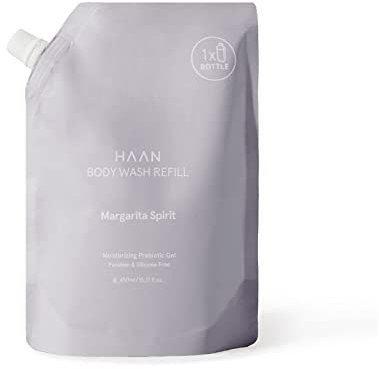 HAAN – Margarita Spirit Body Wash – tägliches Peeling-Duschgel für weiche und glatte Haut mit Aloe Vera – Refill – vegan, 450 ml