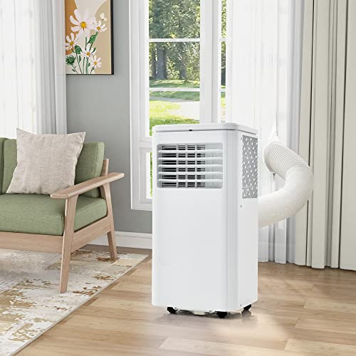 Portable air conditioner 9,000 BTU/h with Dehumidifier Function, Mobile Cooling Fan, Powerful Enough for Whole House or Office