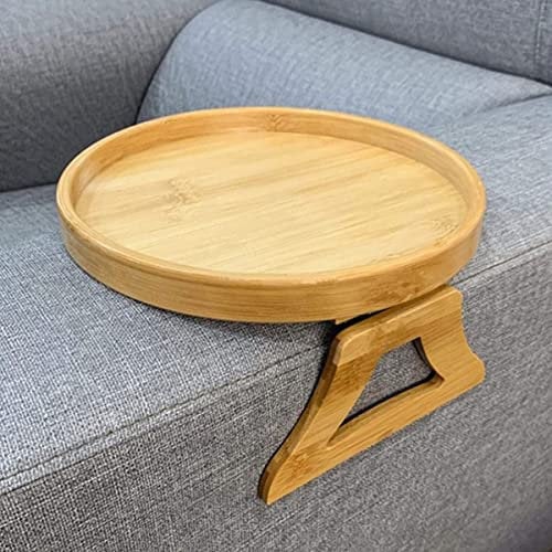 Jetcloud Sofa Arm Tray Foldable Wooden Couch Armrest Tray Sofa Side Tables Organiser Couch Arm Rest Protector Space Saving for Drinks Snack Phone Magazine Remote