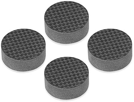 Tertullus 4 unidades de amortiguadores de altavoces mate para altavoces, pies de altavoz, amortiguador de vibraciones, 40 mm × 10 mm