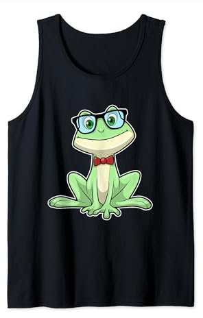 Frosch Nerd Brille Tank Top