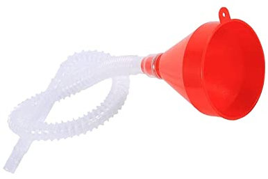 1 Set Fuel Transfer Funnel Universal Plastic Funnel Flexible Petrol Filter Funnel for Petrol Diesel Water Oil Fuel with Soft Pipe Spout Pour