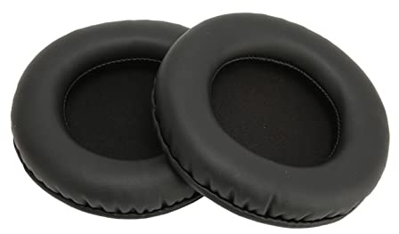 Replacement Ear Pad, 2pcs Headphone Cushion Pads Cover Memory Foam and Artificial Leather Universal Replacement Ear Pads for 100mm Headphones