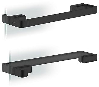 AXOR 42837670 Universal SoftSquare Duschtürgriff, Mattschwarz
