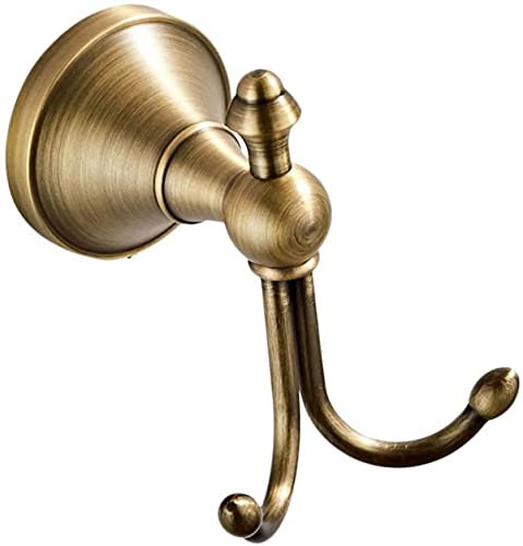 NOVSKI Wandhaken, Doppelhaken, Messinghaken, Wandhaken, Vintage Nostalgisch, Handtuchhaken für Badezimmer und Küche