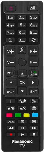 Telecomando TV originale RC48127 compatibile con Panasonic TX-32C300B TX-24C300 TX-40C300B