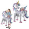 VIKY® 2 Stk Einhorn Luftballons, 3D Folienballon Einhorn Stehend, Einhorn Ballon Mädchen, Einhorn Deko Kindergeburtstag, Einhörner Deko, Einhorn Luftballon Tiere mit Beinen,Unicorn Birthday Decoration