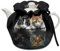 Poceacles Cat Tiger Print Tea Cosy for Teapot, Dust Cover, Keep Warm, Breakfast Pot Protector, Washable Kettle Cover for Coffee Pot, Hotel, Tea Party, Restaurant