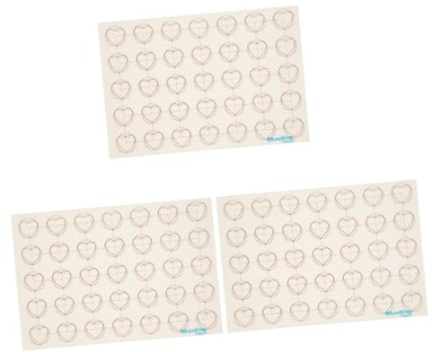 IMIKEYA 3 Pz Tappetino Da Forno Per Macaron Tappetino Antiaderente Tappetino Da Forno Per Amaretti Pasta Per Biscotti Tappetino Da Forno in Silicone Bianca Griglia Domestico