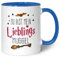 GRAVURZEILE Bedruckte Tasse mit Spruch - Du bist mein Lieblingsmuggel - Kaffeetasse mit Spruch als Geschenk für Fantasy Fans - Zauberhafte Geschenke für Sie & Ihn - Farbe: Blau