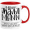 Mann Mann Mann Hier Ist Vielleicht Wieder Was Los Heute Tasse Geschenk Arbeit Büro Arbeitstasse Kaffee-Becher (Rot)
