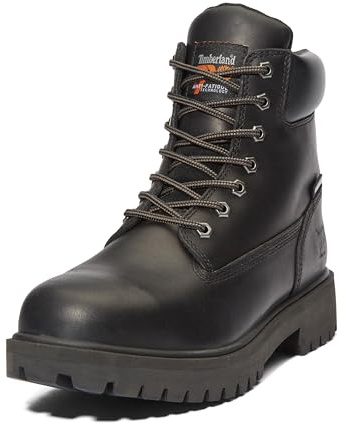 Timberland PRO Men's Direct Attach 6 Inch Steel Safety Toe Insulated Waterproof Industrial Work Boot, Black-2024 NEW, 10.5 M