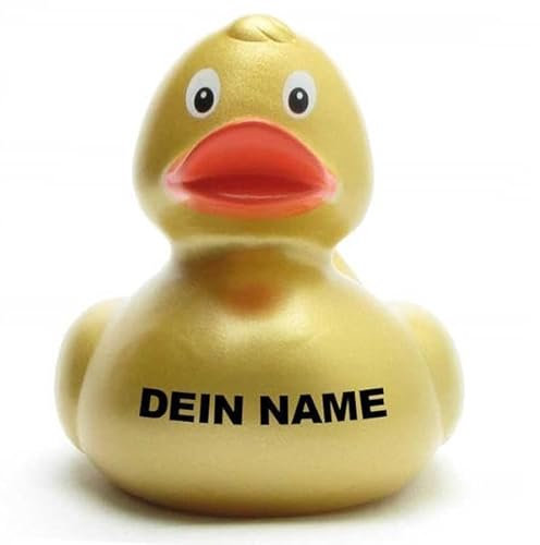 DUCKSHOP Badeenten - personalisierbar (Ente Ursula Gold)