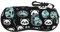 Brillenetui mit Panda-Gesicht, weiches Etui für Brillen, Sonnenbrillenetui, Unisex, mit Schlüsselverschluss, 17 x 8 cm, Schwarz und Weiß, Schwarz , One size