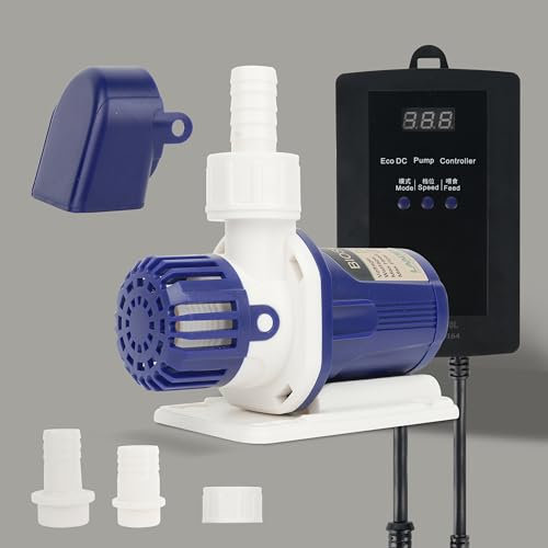 LANDEN BIOSMO 5000 DC Sine Wave Water Pump Return Pump 5000L/H (1320GPH) High Performance Aquarium Cleaning Ultra Quiet Operation 10-70W 3 Modes Control Ideal for 125-265 Gallon Fish Tanks