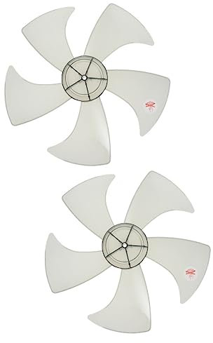 TOKIDNY Lot De 2 Ventilateurs De Table Et Sur Pied À 5 Pales Faciles À Installer En Plastique Silencieux