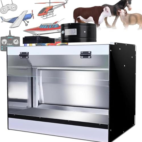 Cabine De Pulvérisation Aérographe Avec Système D'échappement En Cascade,Cabine D'aérographe De Table D'artisanat Pour Modèles,Gâteaux,Ongles,Artisanat,Système D'échappement à Rideau D'eau,50*50*40cm