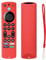 TOKERSE Silicone Remote Case for Fire TV Stick 4K Max 2nd Gen/Toshiba/Insignia/Pioneer/Omni Series Fire TV Alexa Voice Remote Enhanced, Anti-Slip Protective Cover Sleeve with Lanyard - Red