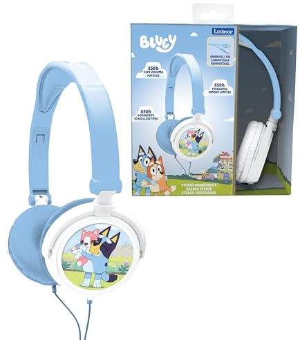 Lexibook, Bluey, Stereo-Kopfhörer, blau, HP010BY | faltbar, kabelgebunden, Lautstärkebegrenzung, kindgerecht, blau