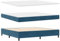 vidaXL Boxspringbett mit Matratze und Bank Dunkelblau 200x200 cm Velours