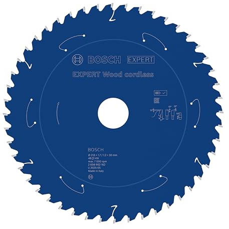 Bosch 1x Expert Wood Cordless Circular Saw Blade for Mitre Saw | for Softwood, Hardwood, Ø 216 mm, Professional Accessory Mitre Cordless Circular Saw