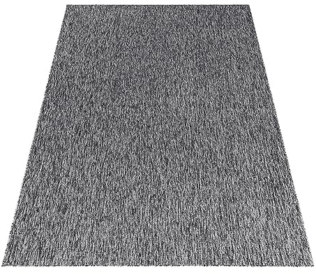KADIMA DESIGN Teppich Kurzflor Unifarben Elegant Pflegeleicht Modern Waschbar Strapazierfähig Langlebig Grau 80x150 cm Wohnzimmer Esszimmer Oeko-TEX Zertifiziert | AMMER