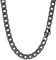 PROSTEEL Herren Halskette Edelstahl Panzerkette 9mm Breite schwer Glieder Link Gliederkette Herren Hip-Hop Kette, 51CM lang, Schwarz