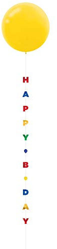 Amscan 110455 Colorful Happy Birthday String Hanging Decoration - 1 Pc