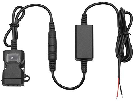 GZCRDZ Kit de Chargeur Double USB étanche pour Moto, câble SAE vers USB, Chargeur de téléphone, Tablette, GPS avec Harnais de câble